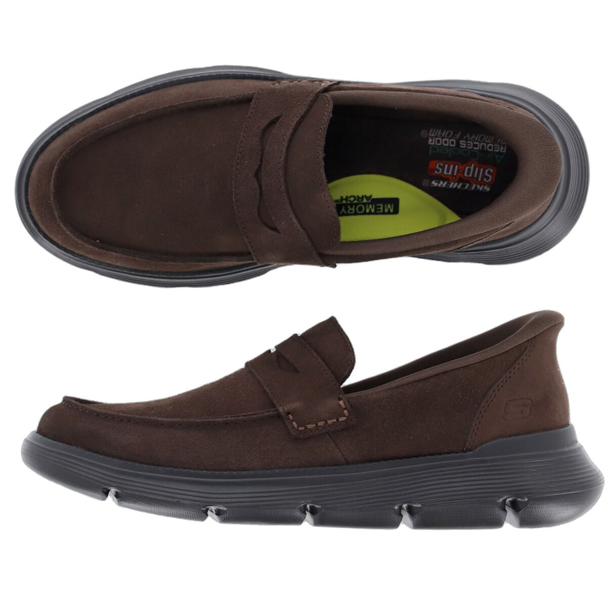 スケッチャーズ スリップインズ ガルザ シューズ メンズ ブランド スニーカー SKECHERS ローファースニーカー スリッポン 靴 くつ 手を使わず履ける 履きやすい ハンズフリー ローカット スエード