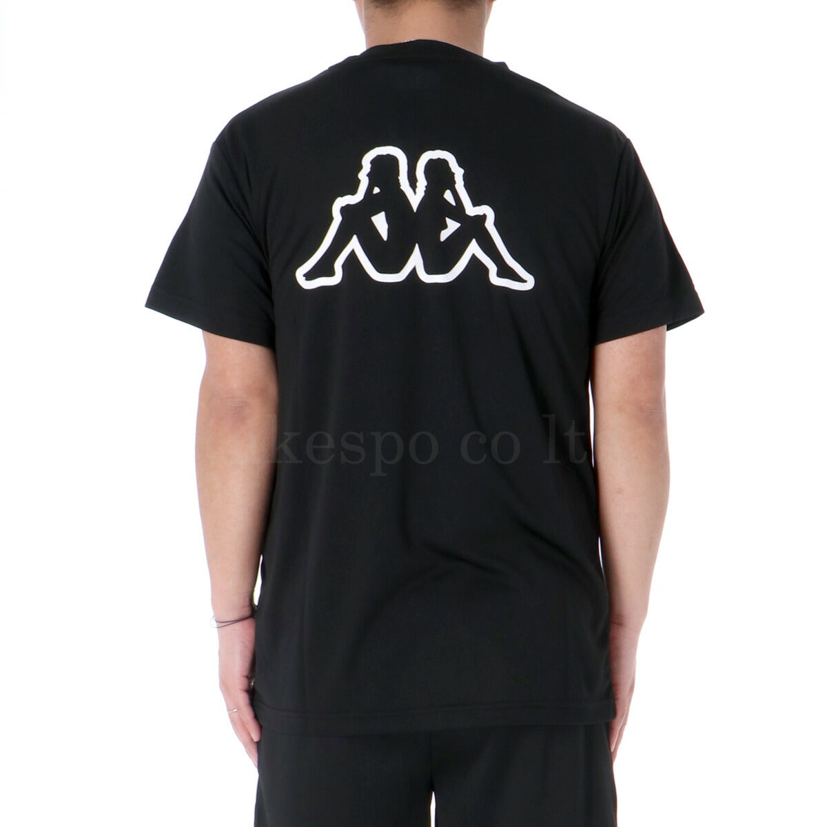 カッパ Tシャツ ハーフパンツ 上下 メンズ グラフィック ブラック ホワイト 215324