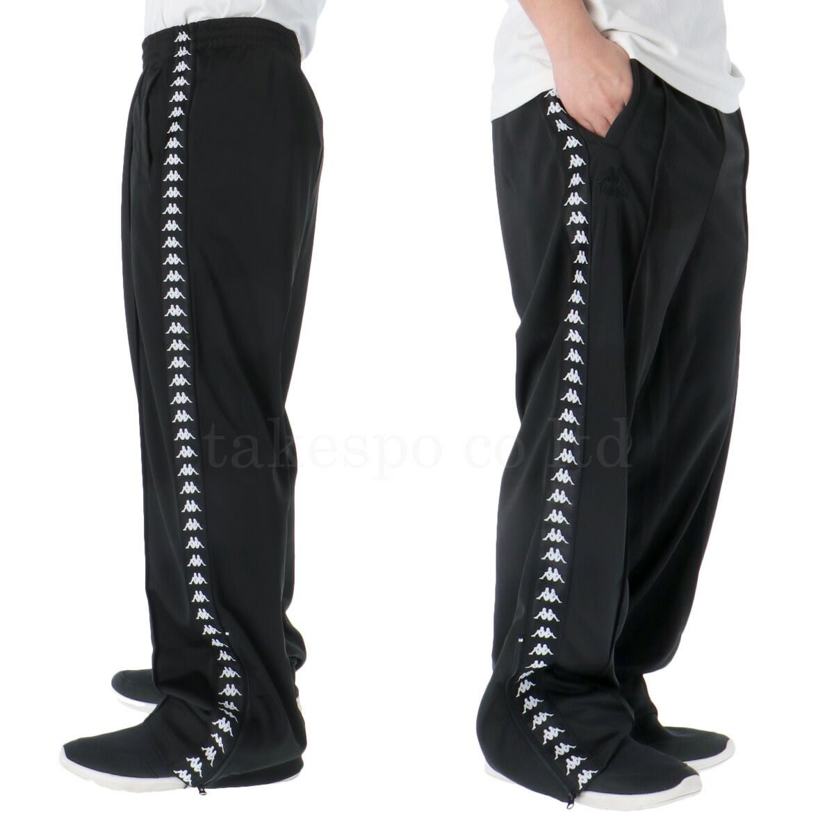 カッパ ジャージ上下 バンダ ジャージ 上下 セットアップ メンズ ブランド Kappa ラインテープ フルジップ トラックスーツ 215385 あす楽 3ds SALE セール 上下セット 大きいサイズ 有 スポーツウェア トレーニングウェア スポーツ おしゃれ - 【公式】限定ジャージのタケスポ（Limited jersey takespo）