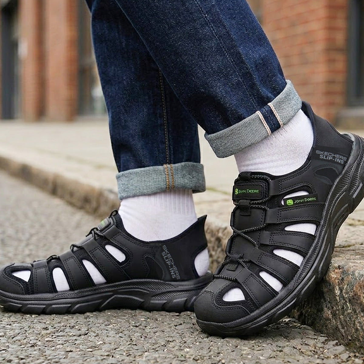 スケッチャーズ スリップインズ シューズ メンズ ブランド スポーツサンダル シャワーサンダル 靴 くつ スポサン 夏 SKECHERS スリッポン スニーカー 手を使わず履ける 履きやすい ハンズフリー
