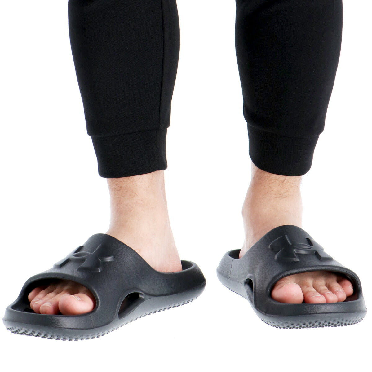 アンダーアーマー シューズ メンズ パフォーマンススライド ブラック ネイビー グレー レッド 3028094