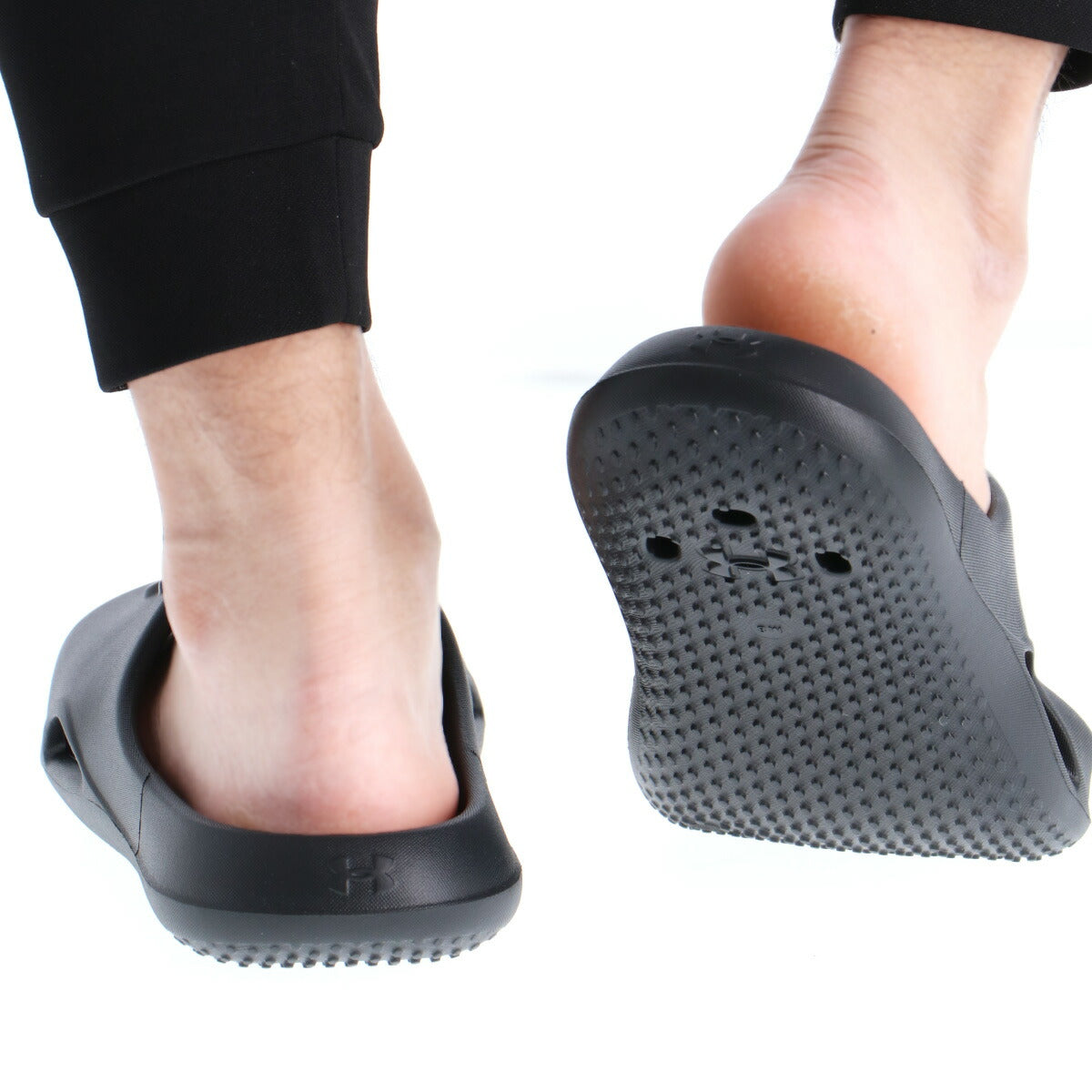 アンダーアーマー シューズ メンズ パフォーマンススライド ブラック ネイビー グレー レッド 3028094