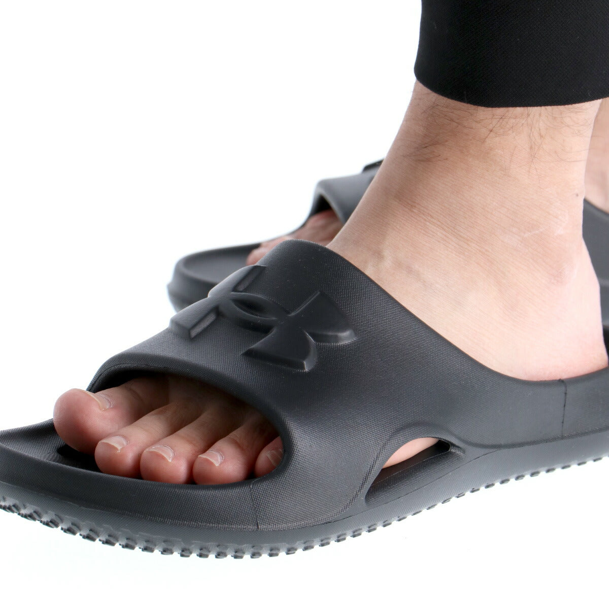 アンダーアーマー シューズ メンズ パフォーマンススライド ブラック ネイビー グレー レッド 3028094