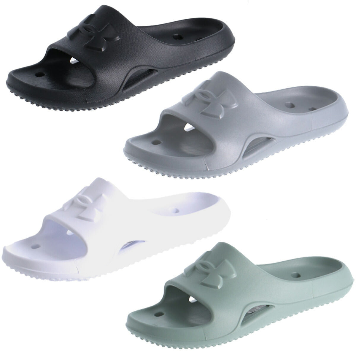 アンダーアーマー シューズ レディース ロッカー5 ブラック グレー ホワイト グリーン 3028095