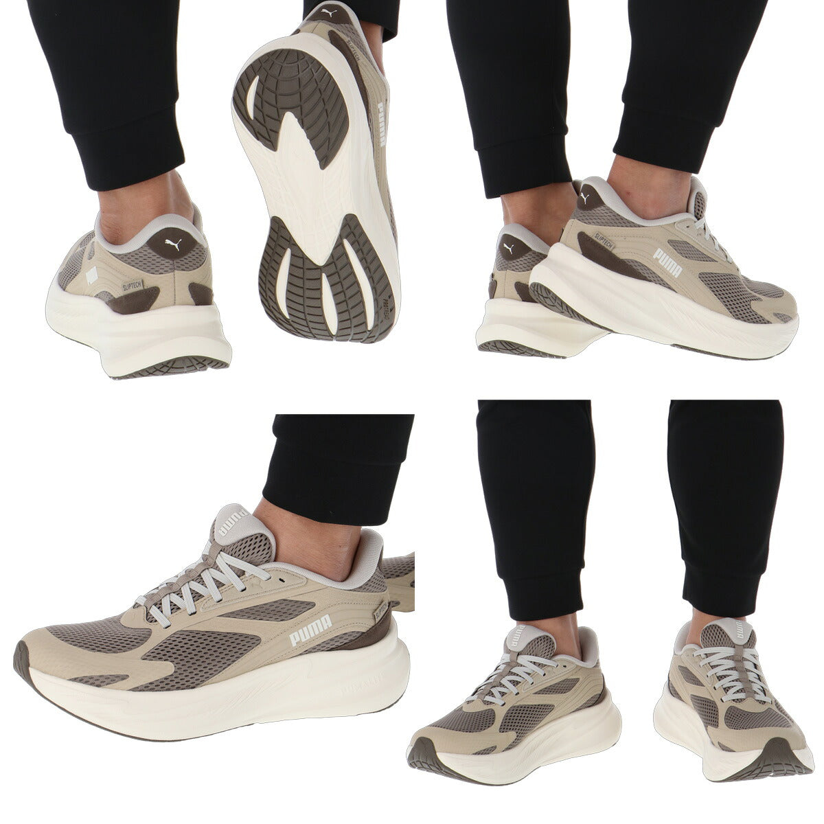 プーマ イーズイン シューズ メンズ ブランド ランニングシューズ ウォーキングシューズ ランニング マラソン スニーカー ランシュー PUMA 黒 立ったまま履ける ハンズフリー 手を使わず履ける 314049 ブラック