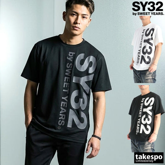 エスワイサーティトゥバイスィートイヤーズ Tシャツ メンズ バーチカルロゴ ブラック ホワイト 3226SN140