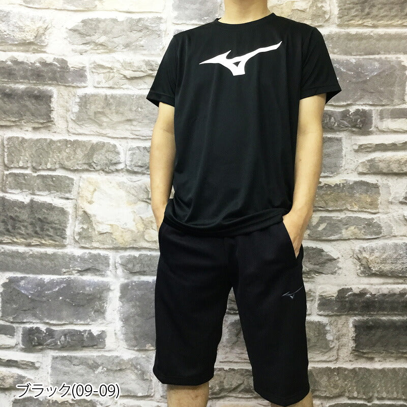ミズノ Tシャツ ハーフパンツ 上下 メンズ ホワイト ブラック ネイビー ブルー イエロー オレンジ レッド ピンク パープル 32JA8155