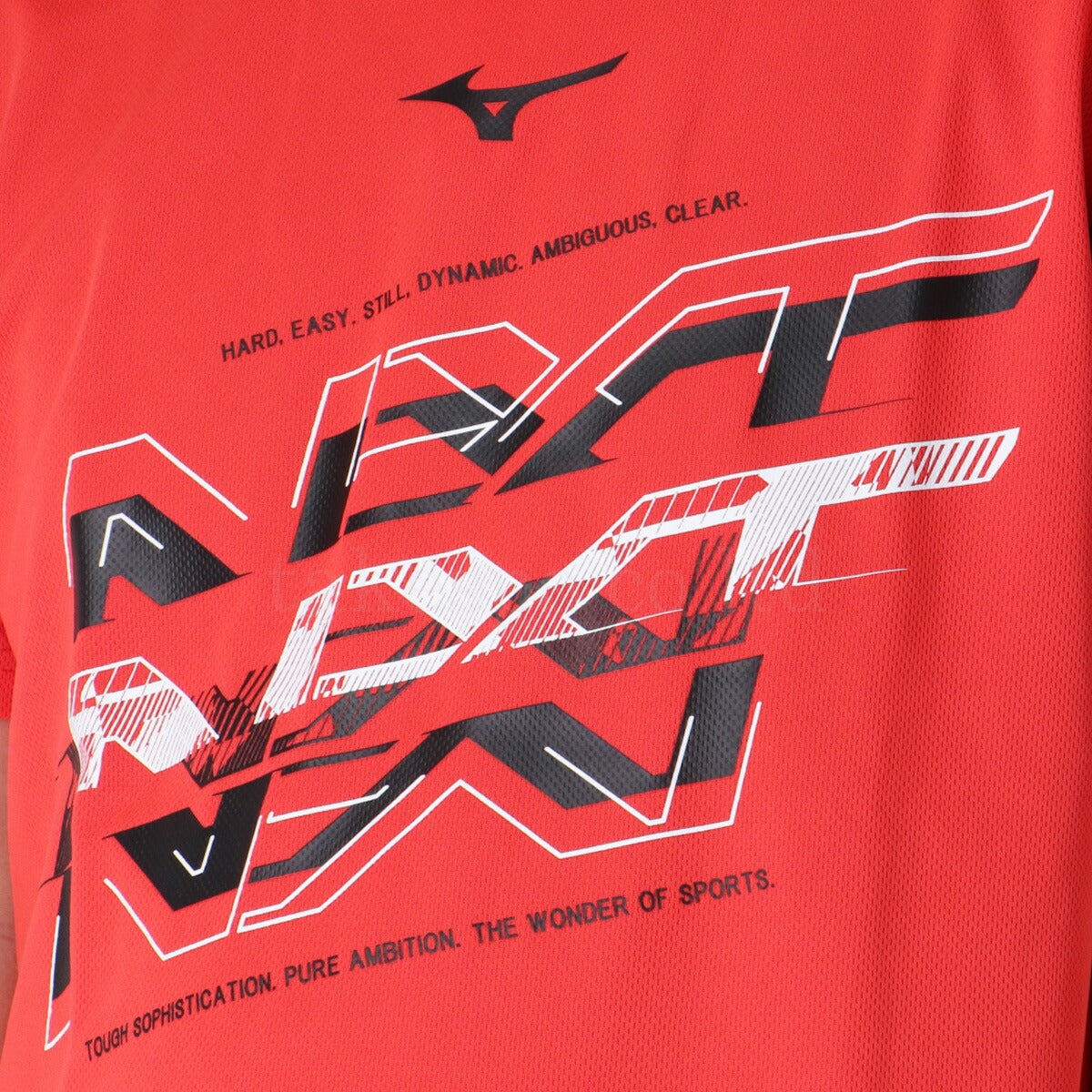 ミズノ Tシャツ メンズ N-XT レッド ホワイト 32JAC220