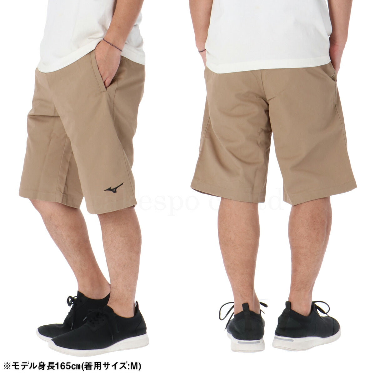 ミズノ ハーフパンツ メンズ ブラック ベージュ 32JDC135