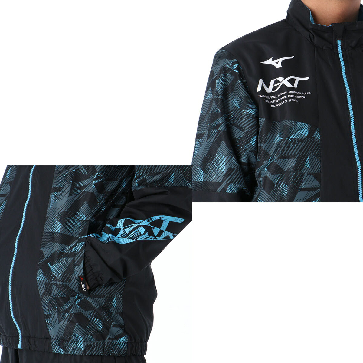 ミズノ メンズ ウインドブレーカー上下 N-XT ブレスサーモ Mizuno アパレル 上下 32JEB740/32JFB740