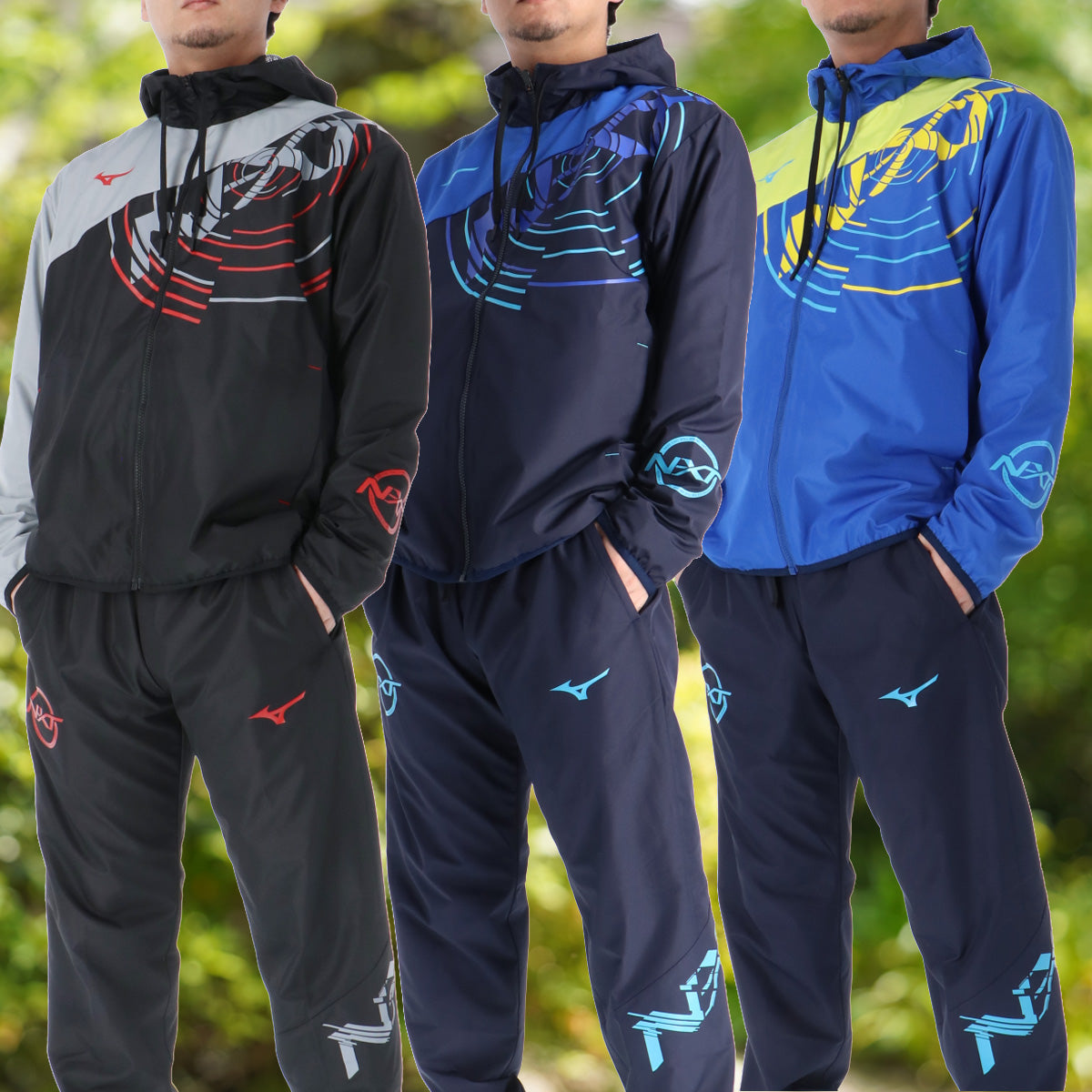 ミズノ メンズ ウインドブレーカー上下 N-XT Mizuno アパレル 上下 32JED221/32JFD221