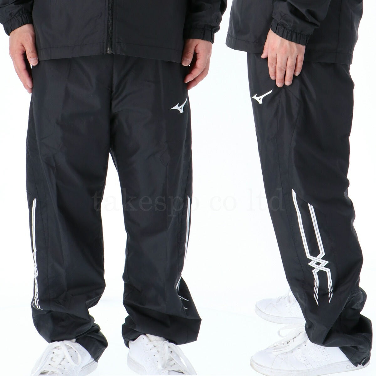 ミズノ ロングパンツ メンズ MCライン ブラック ネイビー ブルー 32JF8015