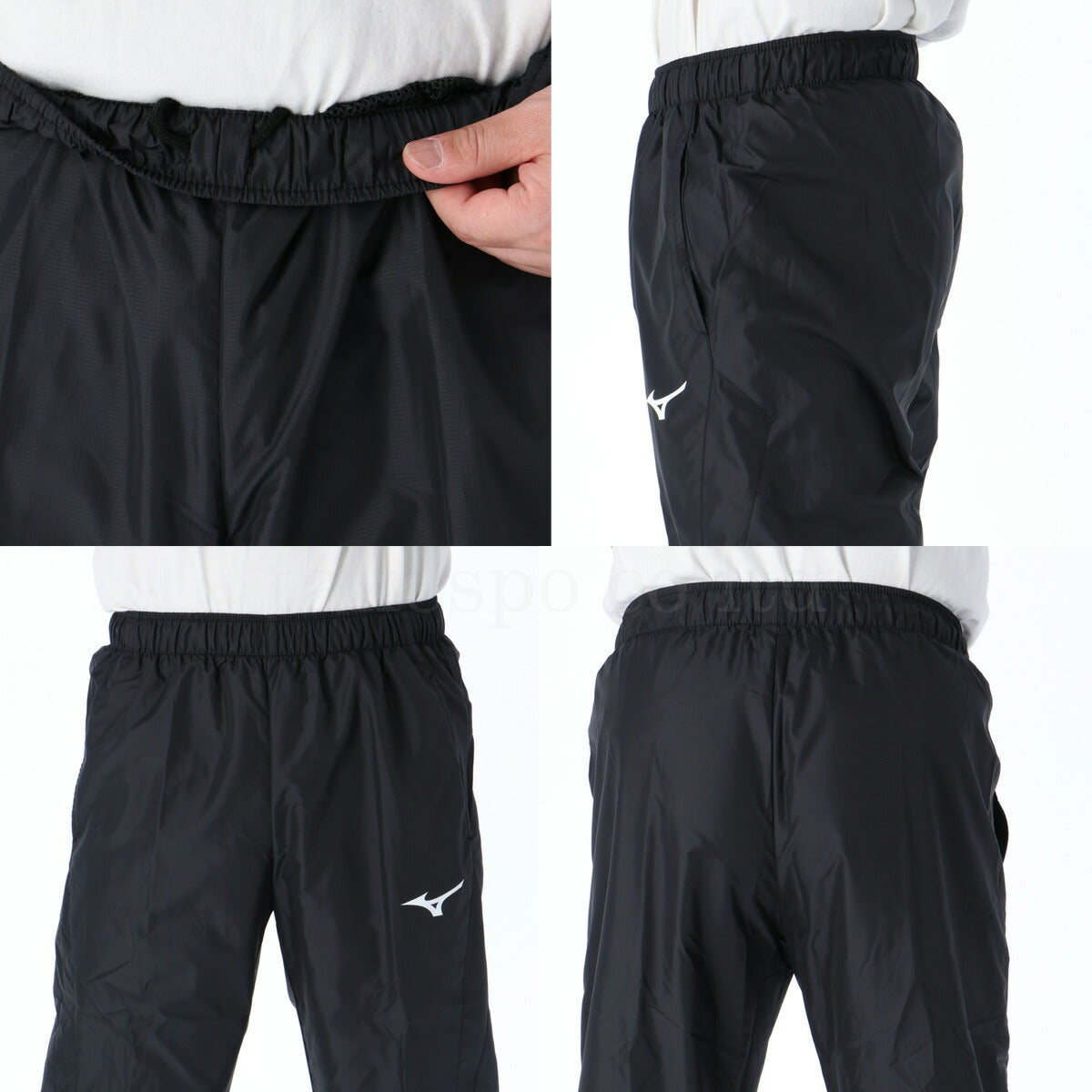 ミズノ ロングパンツ メンズ MCライン ブラック ネイビー ブルー 32JF8015