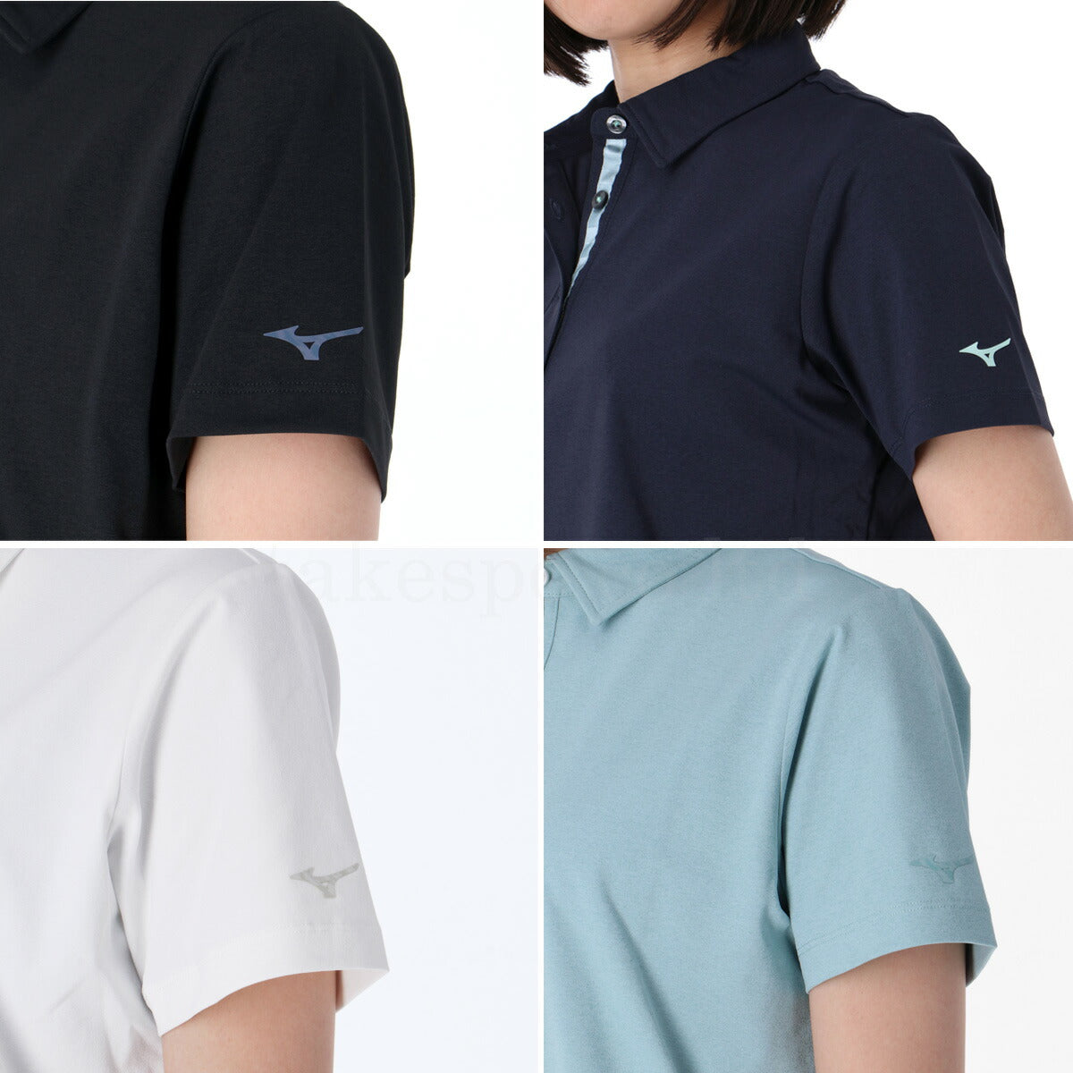 ミズノ ポロシャツ レディース ソフトドライ ブラック ホワイト ネイビー グリーン 32MAB303