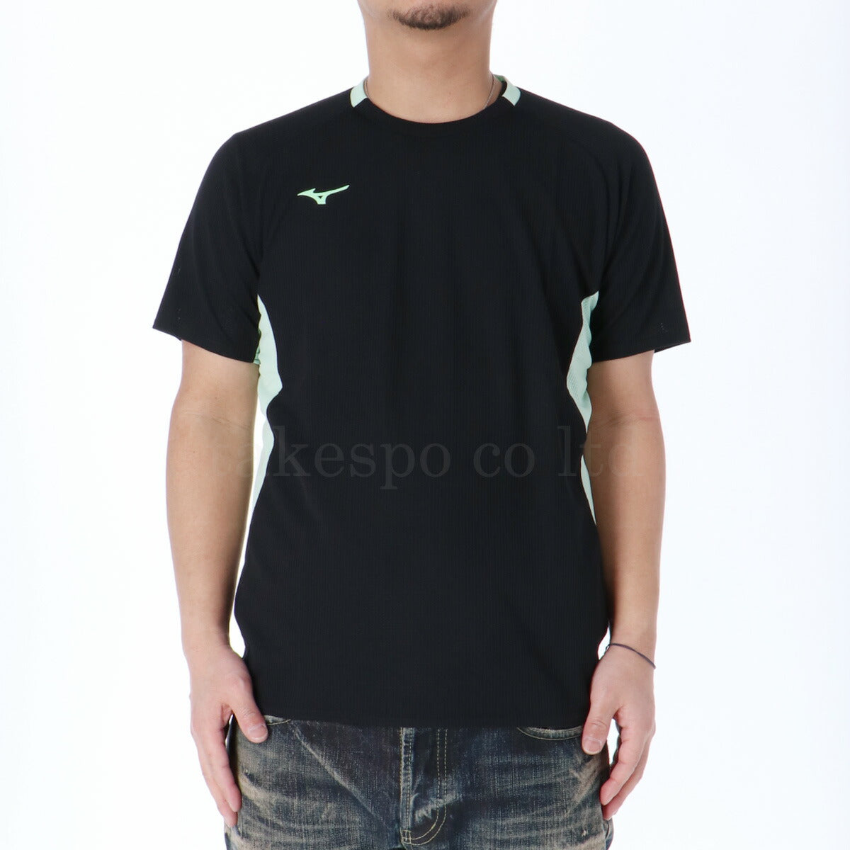 ミズノ Tシャツ メンズ ドライエアロフロー グレー ブラック グリーン 32MAC021
