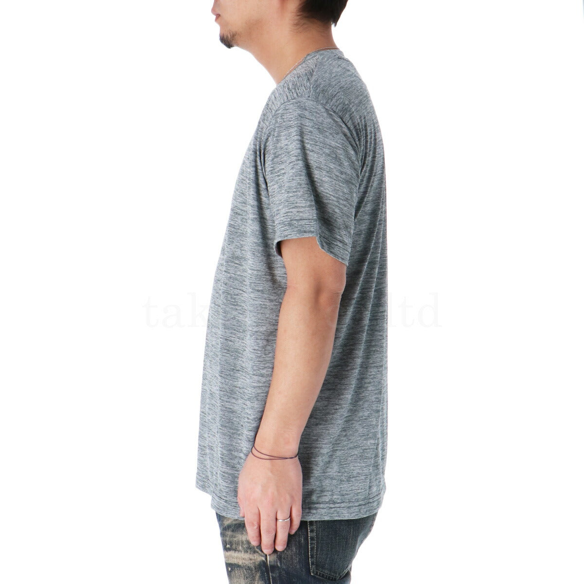 ミズノ Tシャツ メンズ ナビドライ グレー ブルー 32MAC194