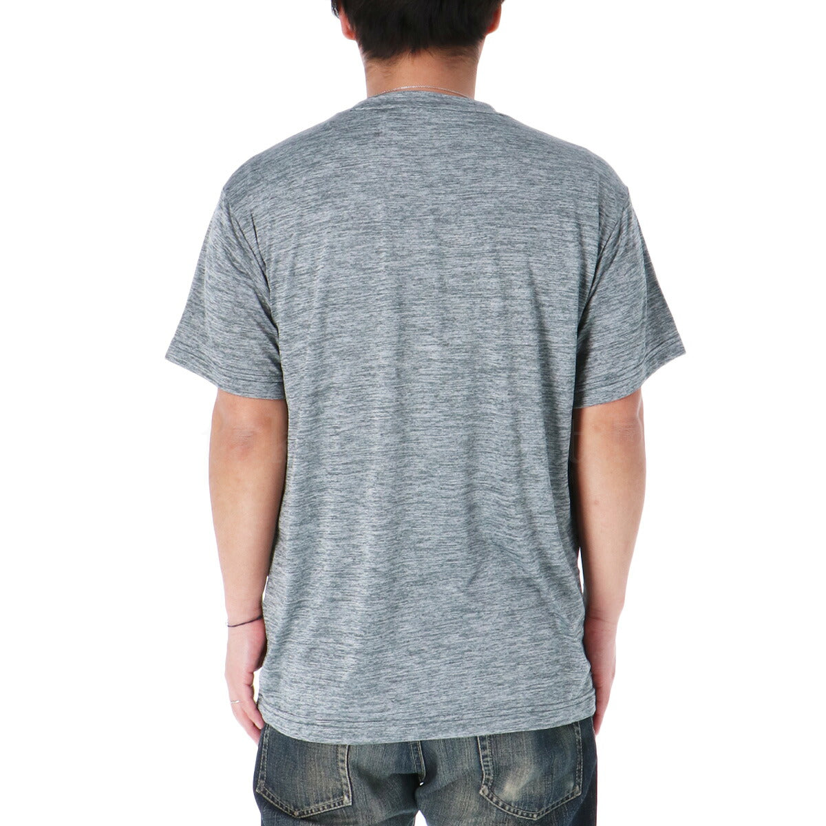 ミズノ 半袖 吸汗 速乾 吸水 ナビドライ Tシャツ メンズ ブランド ドライ スポーツ Mizuno UVカット 杢 32MAC194 3ds グレー ブルー SALE セール 大きいサイズ 有 プラクティスシャツ プラシャツ