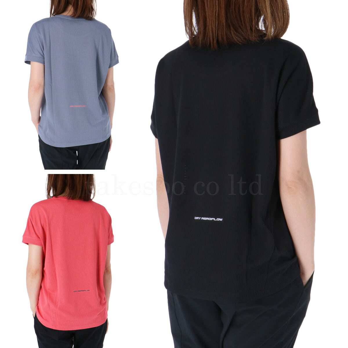 ミズノ Tシャツ レディース ドライエアロフロー ブラック グレー ピンク 32MAC821