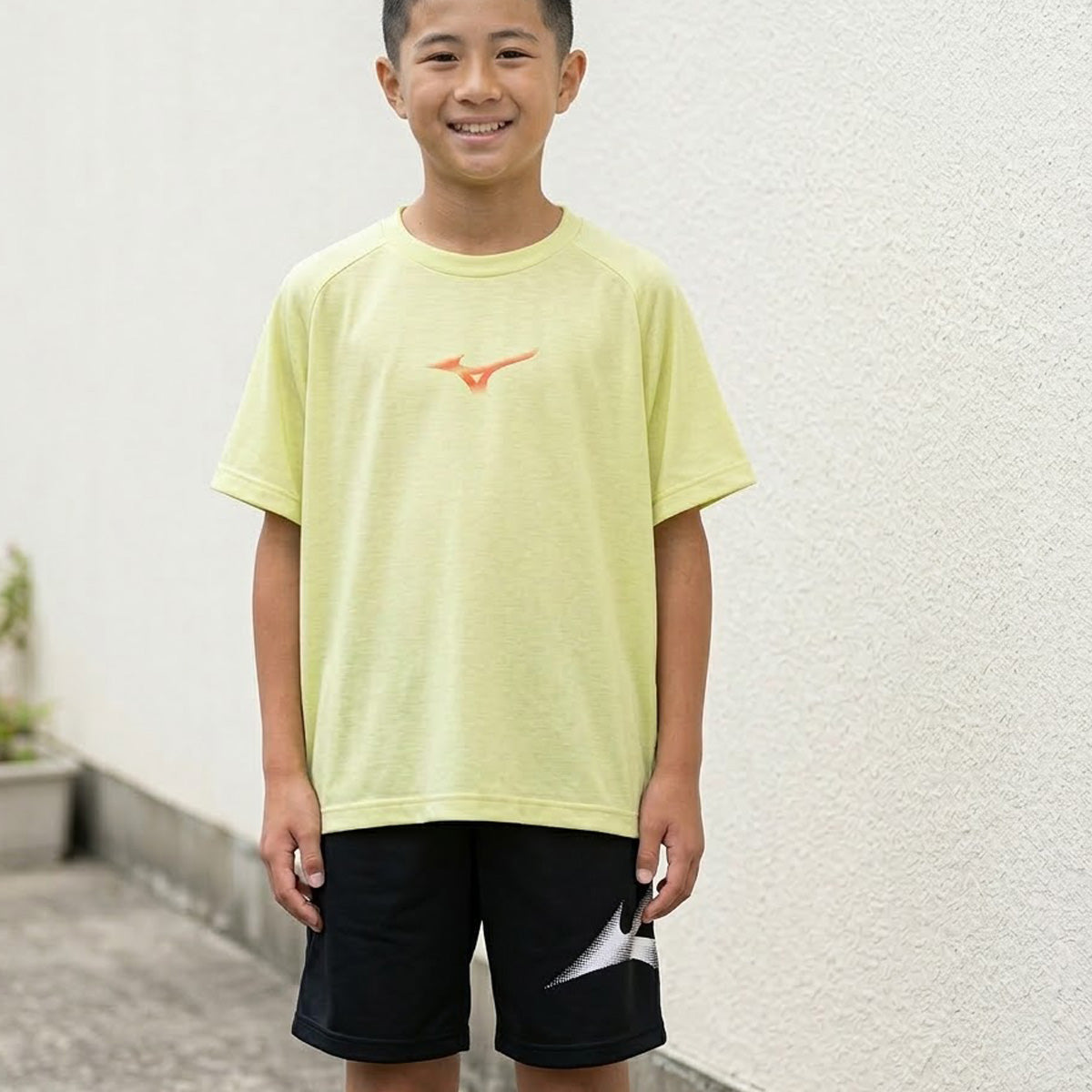 ミズノ Tシャツ ハーフパンツ 上下 ジュニア ガチ GACHI ネイビー ブルー グリーン 32MAD425