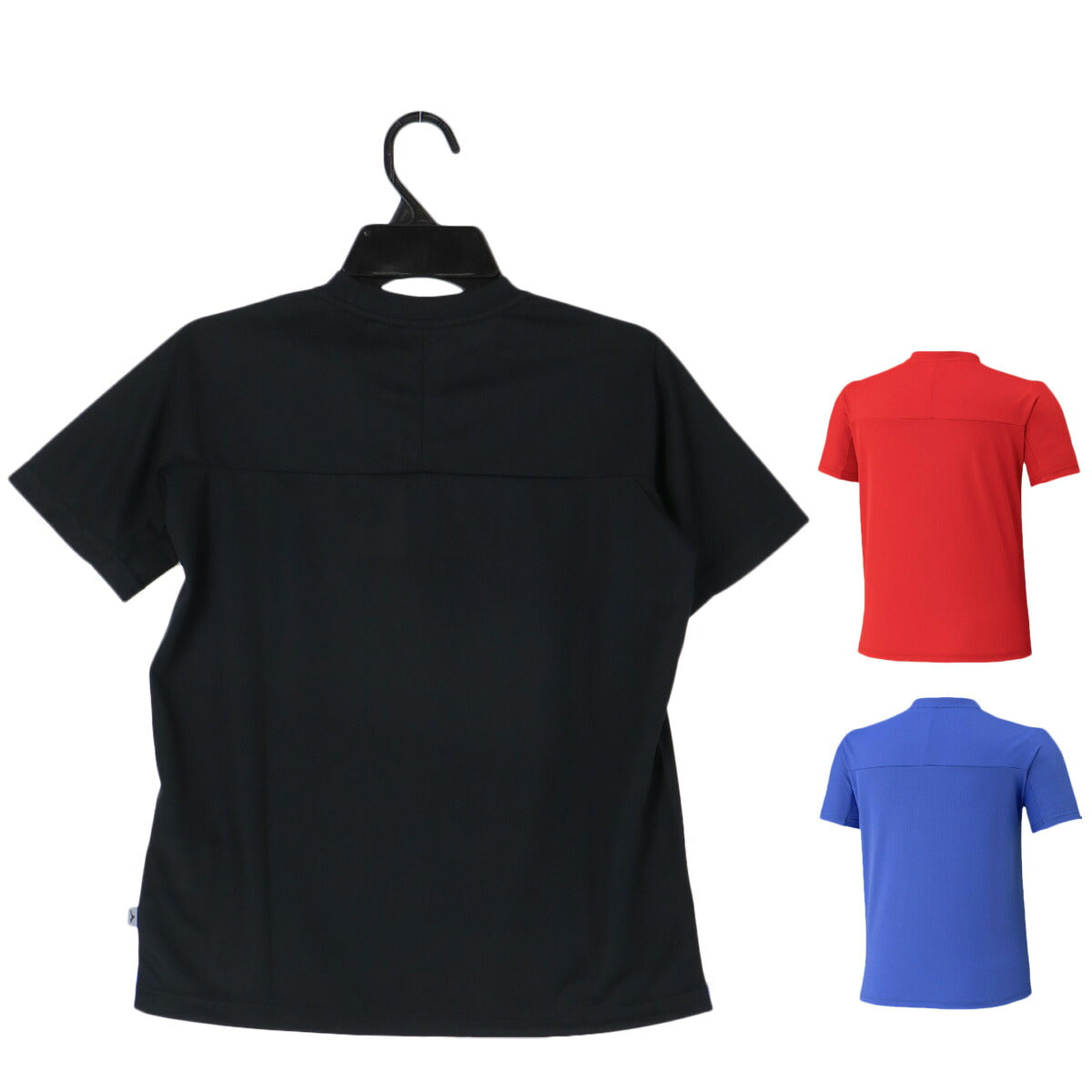 ミズノ Tシャツ ハーフパンツ 上下 ジュニア アイスタッチ ブラック レッド ブルー 32MAD427