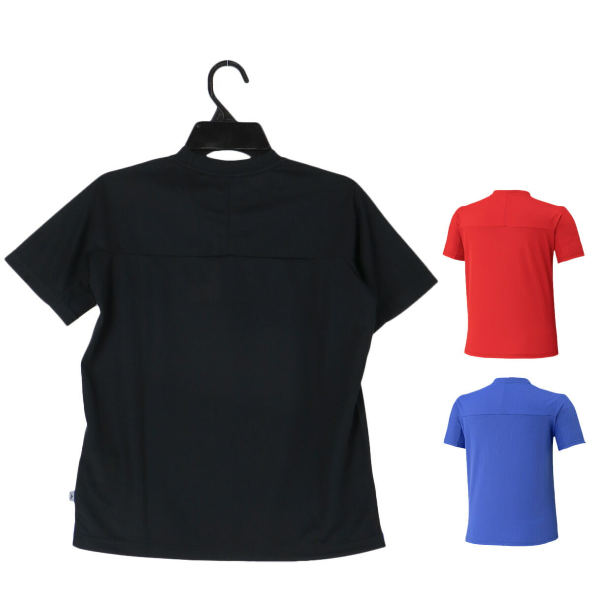 ミズノ Tシャツ ハーフパンツ 上下 ジュニア アイスタッチ ブラック レッド ブルー 32MAD427