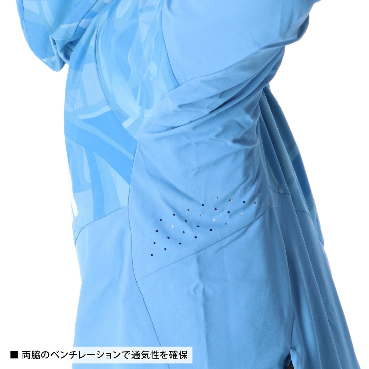 ミズノ 薄手 ジャージ 上下 メンズ MUGEN GRAPHIC ブルー 32MCBPA3