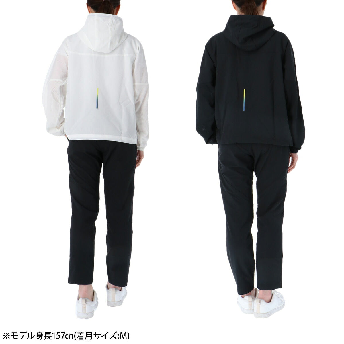 ミズノ 薄手 ジャージ 上下 レディース セットアップ フード付き フーディ 軽量 黒 白 速乾 吸水 吸汗 ドライ ストレッチ ムーブライトクロス ブランド Mizuno 32MCD340 ホワイト ブラック クロス 上下セット