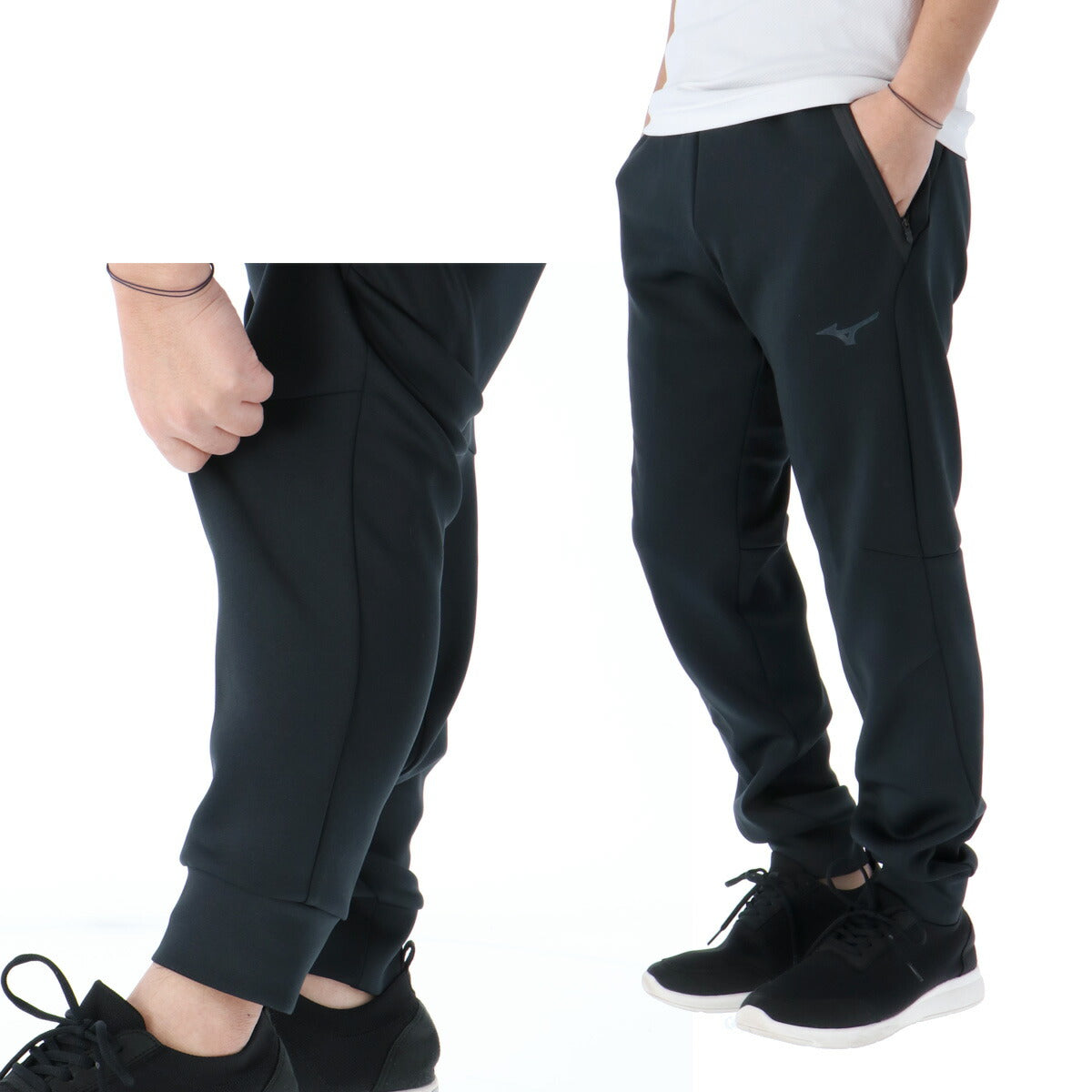 ジャージ 下 メンズ ミズノ ロングパンツ スウェットパンツ ストレッチスウェット スウェット スエット ストレッチ ブランド Mizuno 32MDA050 ブラック グレー 大きいサイズ 有