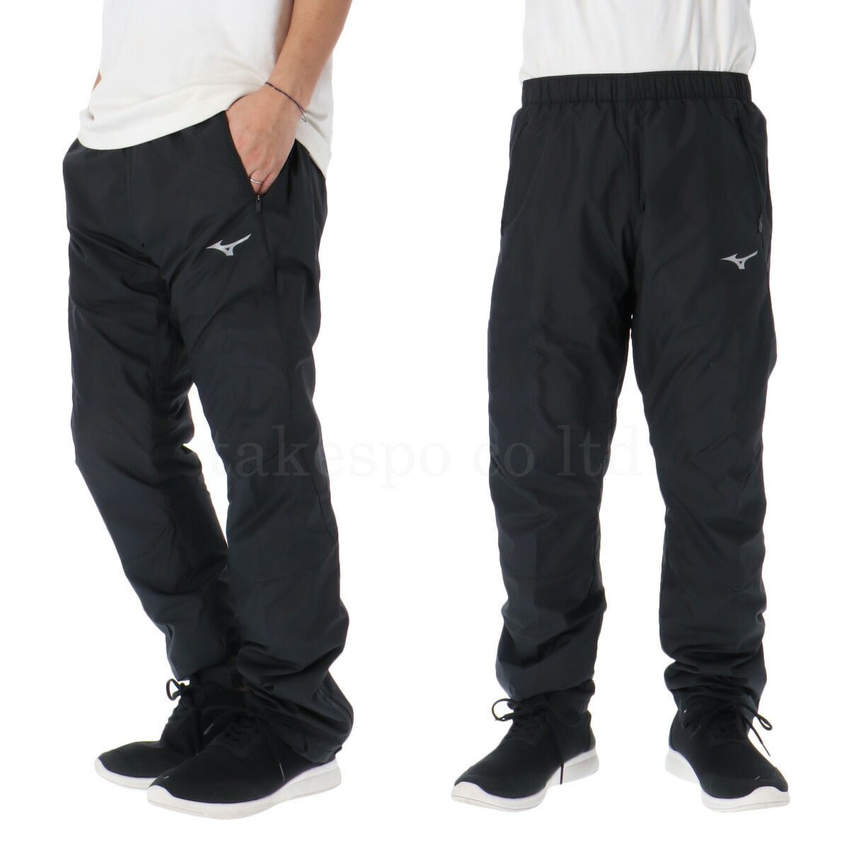 ミズノ ブレスサーモ ウインドブレーカー 上下 セットアップ メンズ ブランド Mizuno 裏起毛 トリコット フルジップ グラフィック 保温 はっ水 撥水 防風 黒 白 発熱 32MEC541 あす楽 3ds SALE セール 上下セット 大きいサイズ 有 スポーツウェア トレーニングウェア スポーツ おしゃれ - 【公式】限定ジャージのタケスポ（Limited jersey takespo）