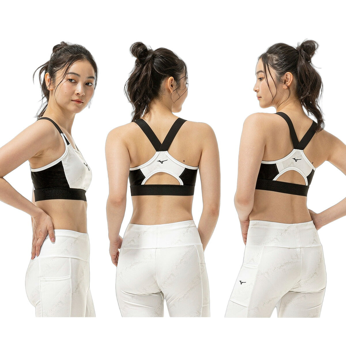 ミズノ スタイルメイク スポーツブラ レディース ブランド Mizuno 【返品交換不可】バストメイク ストレッチ 黒 大人 筋トレ ジム スタジオ 32MJD810 ホワイト ブラック オレンジ 新作 かわいい 大きいサイズ 有