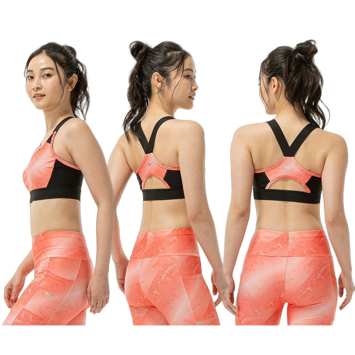ミズノ スタイルメイク スポーツブラ レディース ブランド Mizuno 【返品交換不可】バストメイク ストレッチ 黒 大人 筋トレ ジム スタジオ 32MJD810 ホワイト ブラック オレンジ 新作 かわいい 大きいサイズ 有