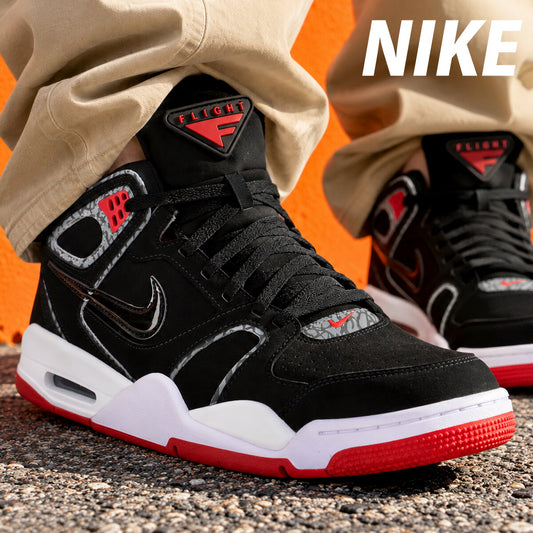 ナイキ エア フライト ファルコン シューズ メンズ ブランド スニーカー NIKE ハイカット 合革 397204061 黒 ブラック 大きいサイズ 有 スポーツ おしゃれ