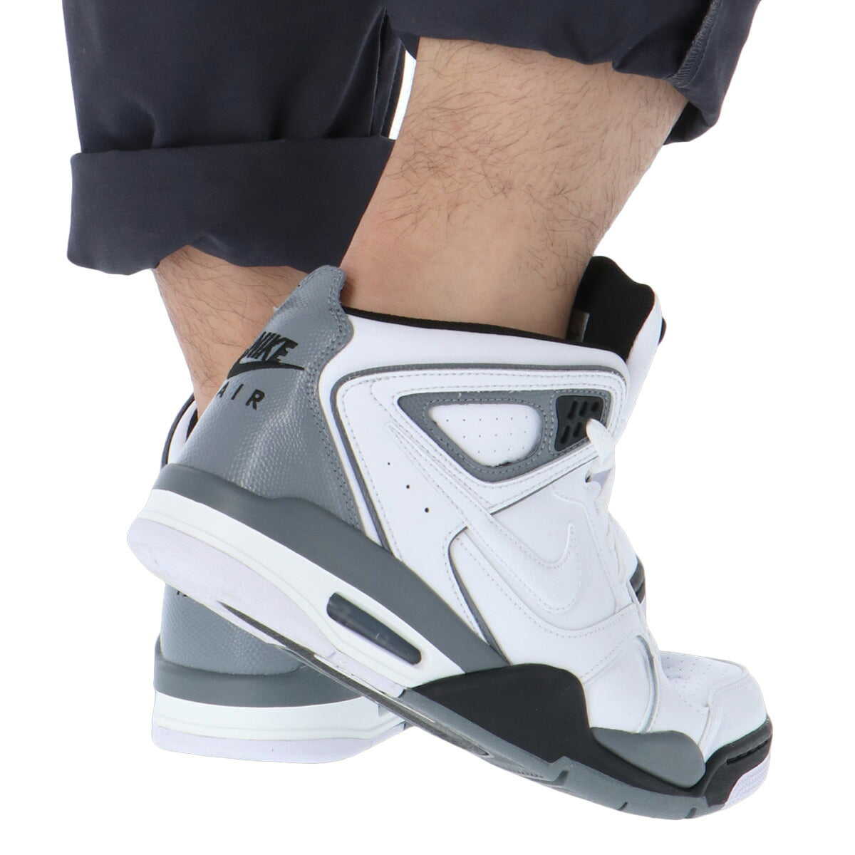 ナイキ エア フライト ファルコン シューズ メンズ ブランド スニーカー NIKE ハイカット 合革 397204102 白 ホワイト 大きいサイズ 有 スポーツ おしゃれ