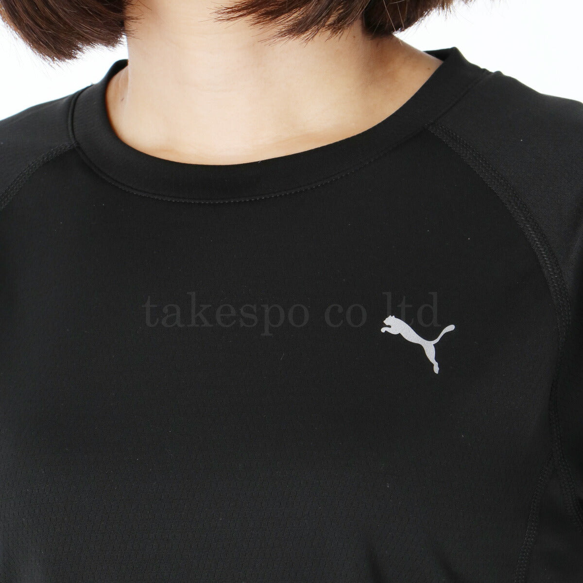 プーマ Tシャツ レディース ラン ヴェロシティ ブラック パープル 527258