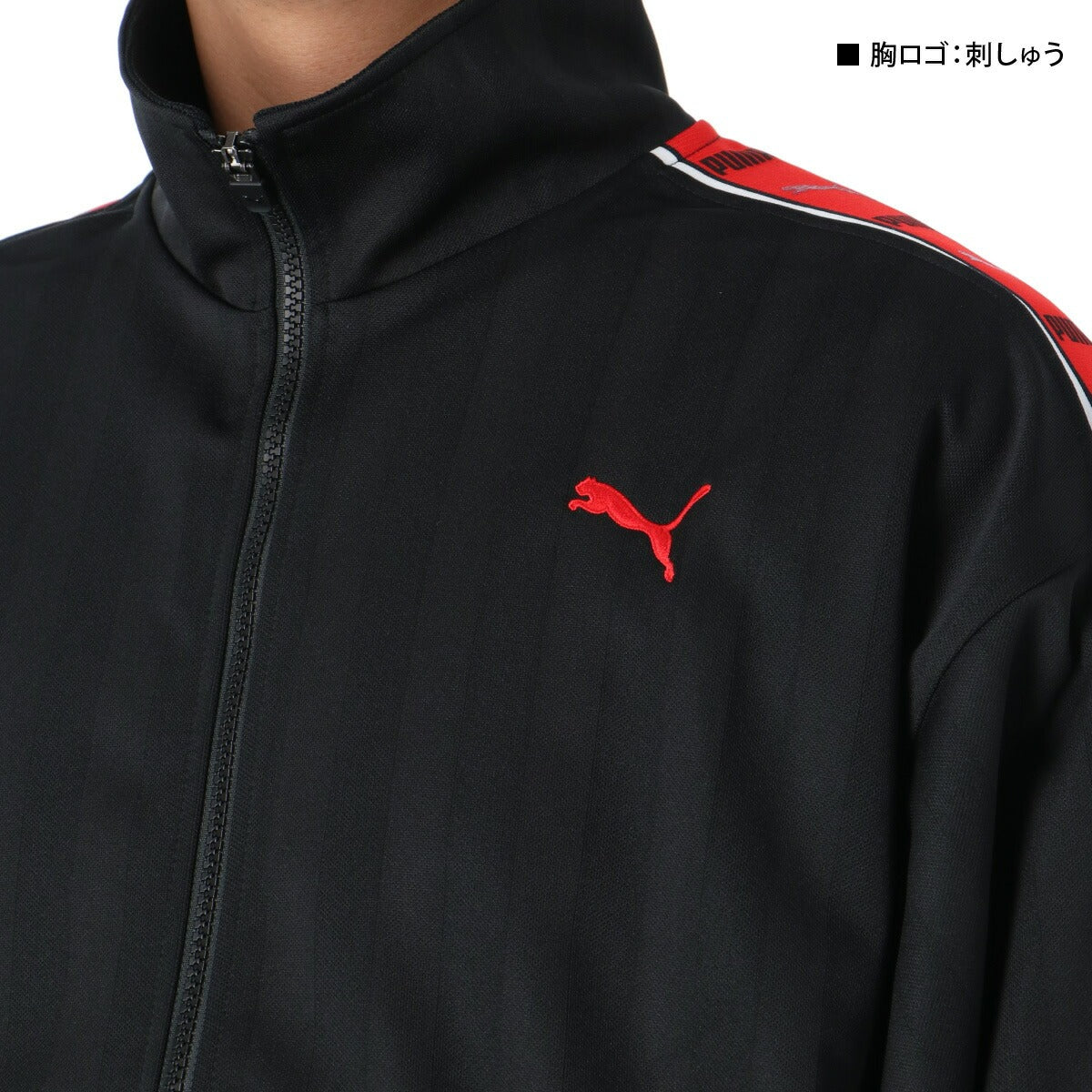 プーマ ジャージ上下 SHADOW STRIPE ジャージ 上下 セットアップ メンズ ブランド PUMA フルジップ ゆったり プージャー バックプリント付き シャドーストライプ ビッグロゴ トラックスーツ サイドライン