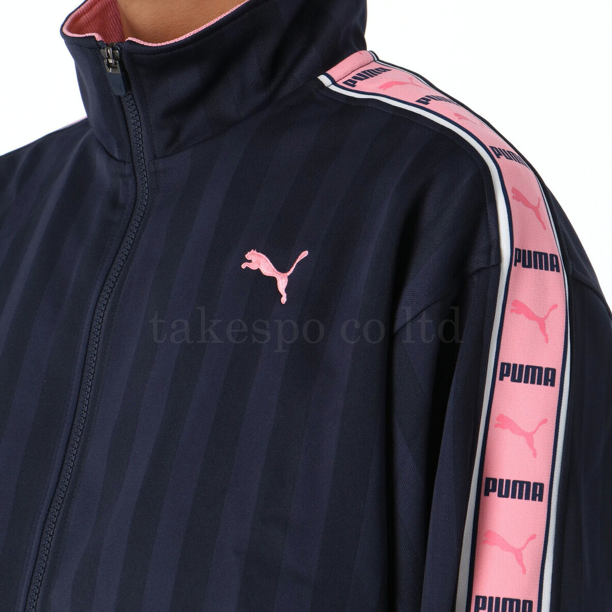プーマ ジャージジャケット SHADOW STRIPE メンズ ブランド トラックジャケット PUMA フルジップ ゆったり プージャー 527754 ブラック ネイビー 新作 大きいサイズ