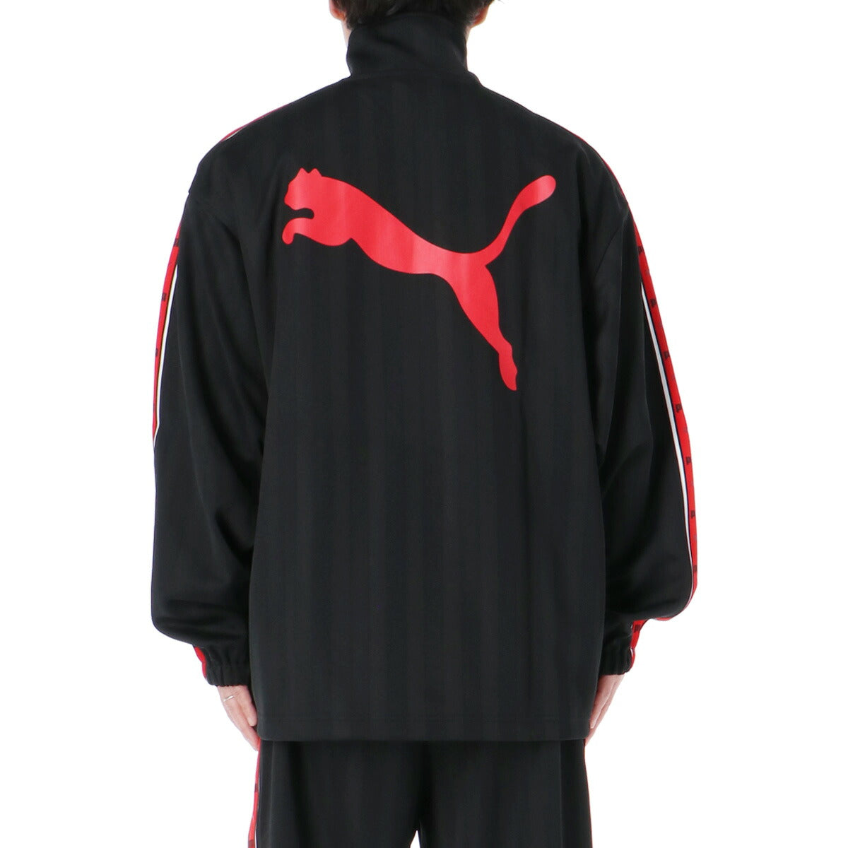 プーマ ジャージジャケット SHADOW STRIPE メンズ ブランド トラックジャケット PUMA フルジップ ゆったり プージャー 527754 ブラック ネイビー 新作 大きいサイズ