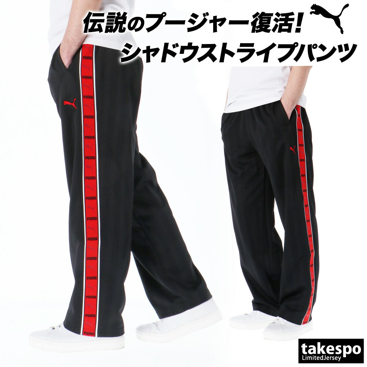 プーマ メンズ ロングパンツ SHADOW STRIPE PUMA アパレル 下 527755