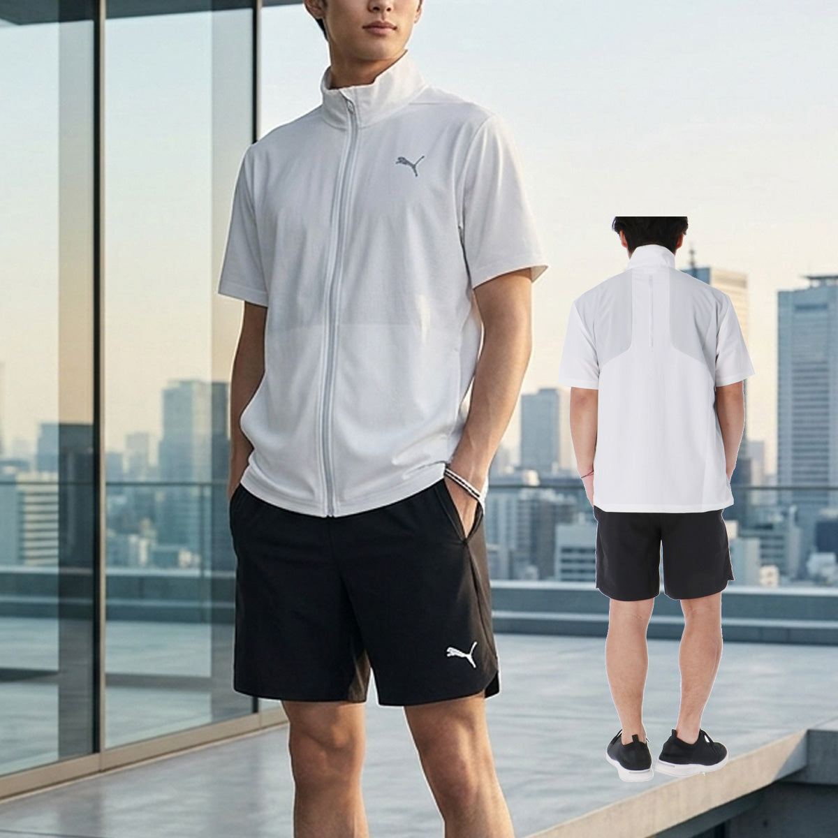 プーマ クロス薄手 ジャージ 上下 メンズ 528807