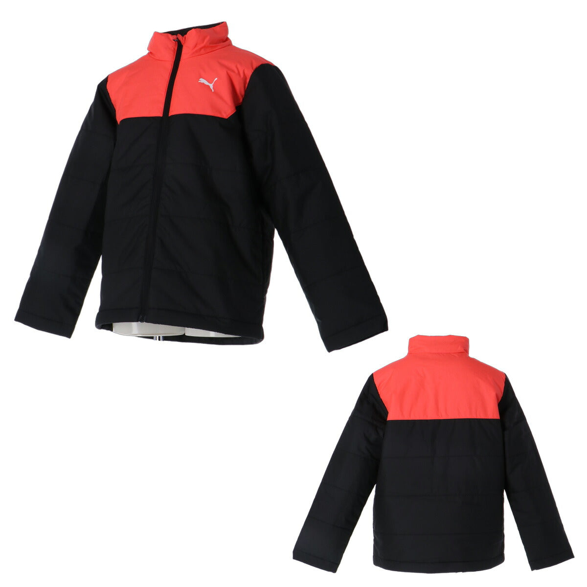 プーマ アクティブ スポーツ ジュニア ブランド PUMA 中綿入り ワンポイント 軽量 保温 黒 防風 529557 ブラック ネイビー ブルー 男 女の子 キッズ スポーツウェア トレーニングウェア おしゃれ