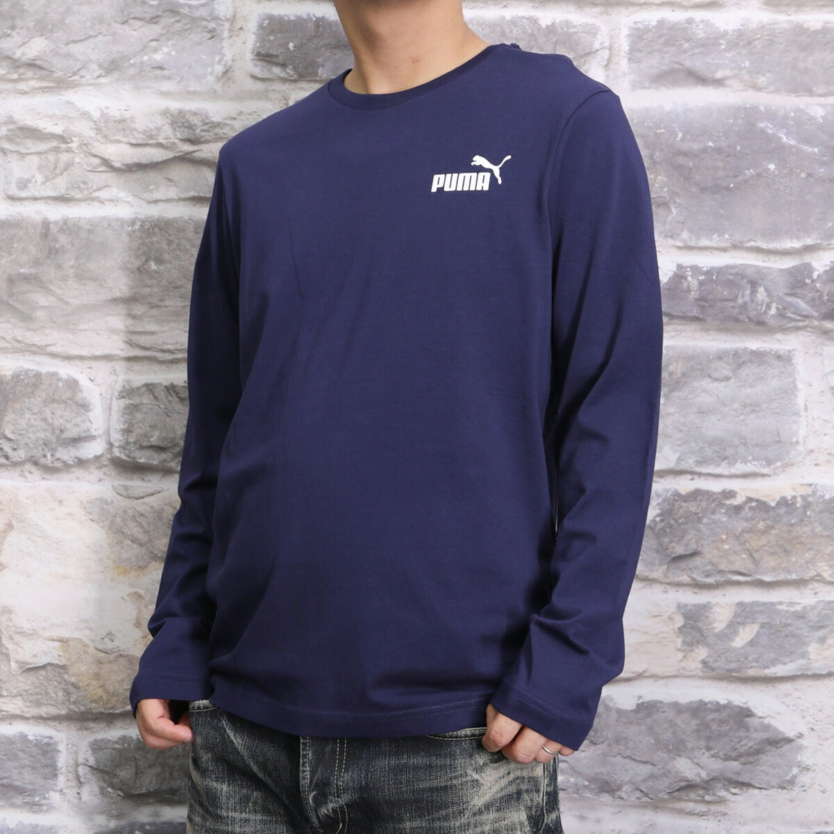 プーマ Tシャツ メンズ ESS ブラック ホワイト ネイビー グレー 589027