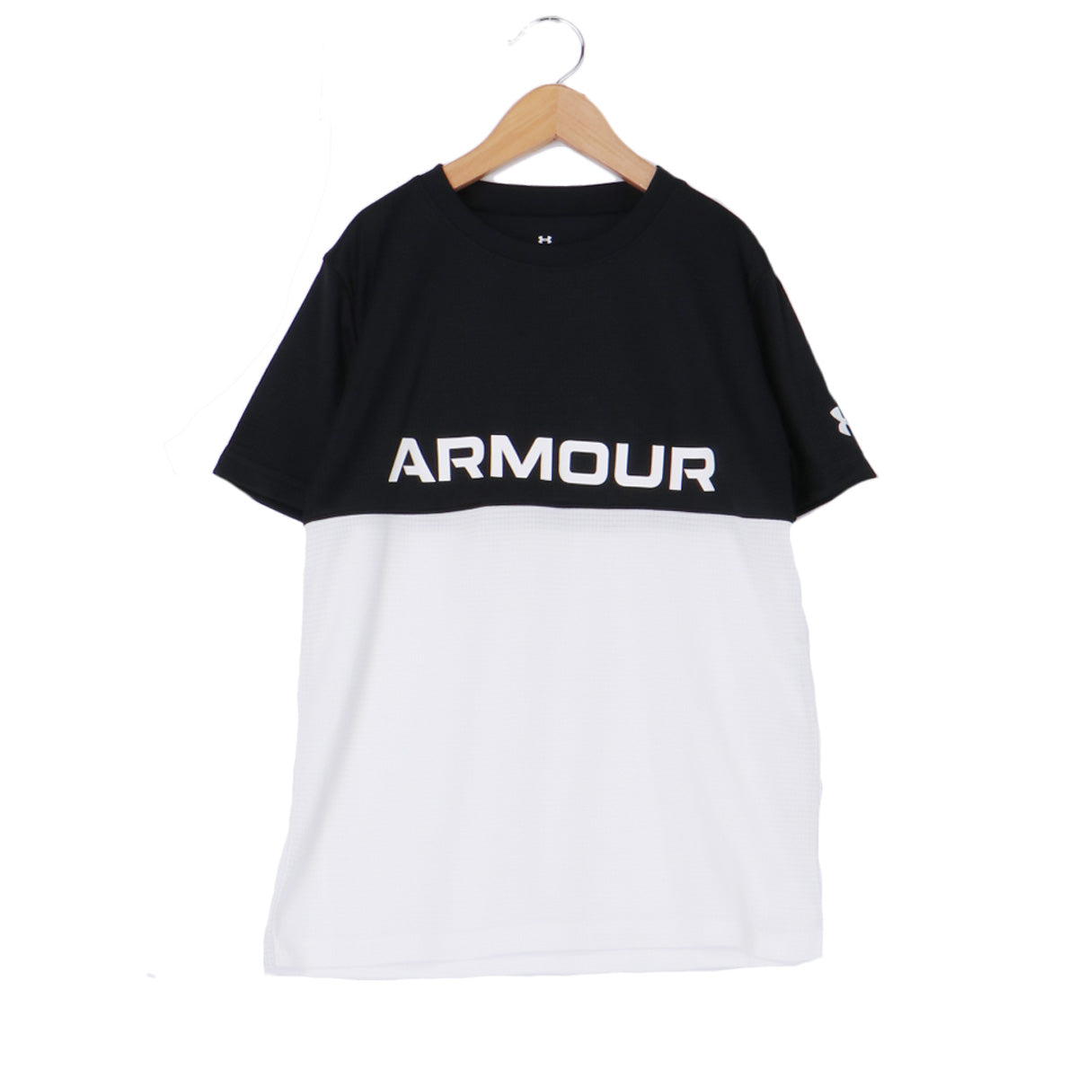 アンダーアーマー Tシャツ ハーフパンツ 上下 ジュニア カラーブロック ブラック ネイビー レッド 6001343