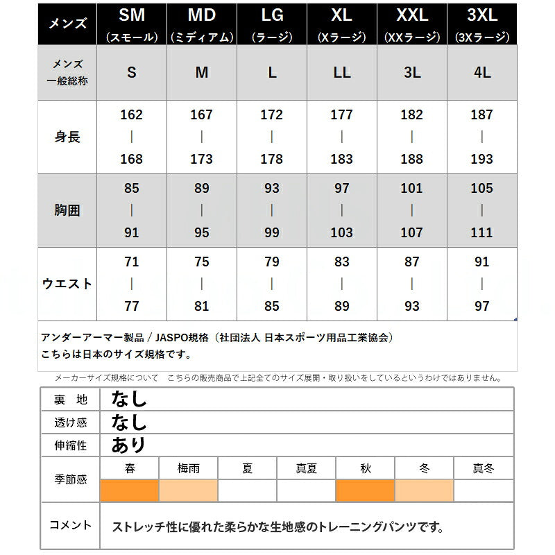 アンダーアーマー ロングパンツ メンズ モチベート パンツ ブラック グレー 6001510