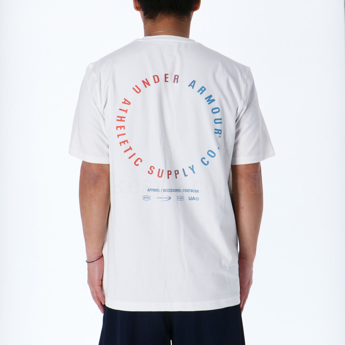 アンダーアーマー Tシャツ メンズ モチベート グラフィック グレー ホワイト 6001513