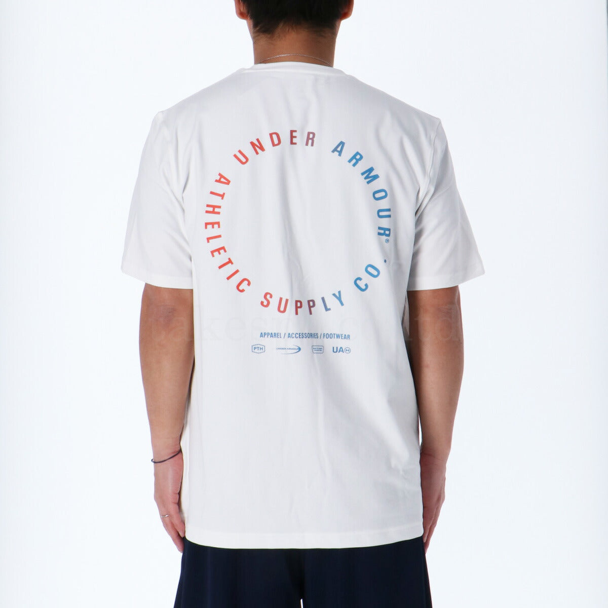 アンダーアーマー Tシャツ メンズ モチベート グラフィック グレー ホワイト 6001513