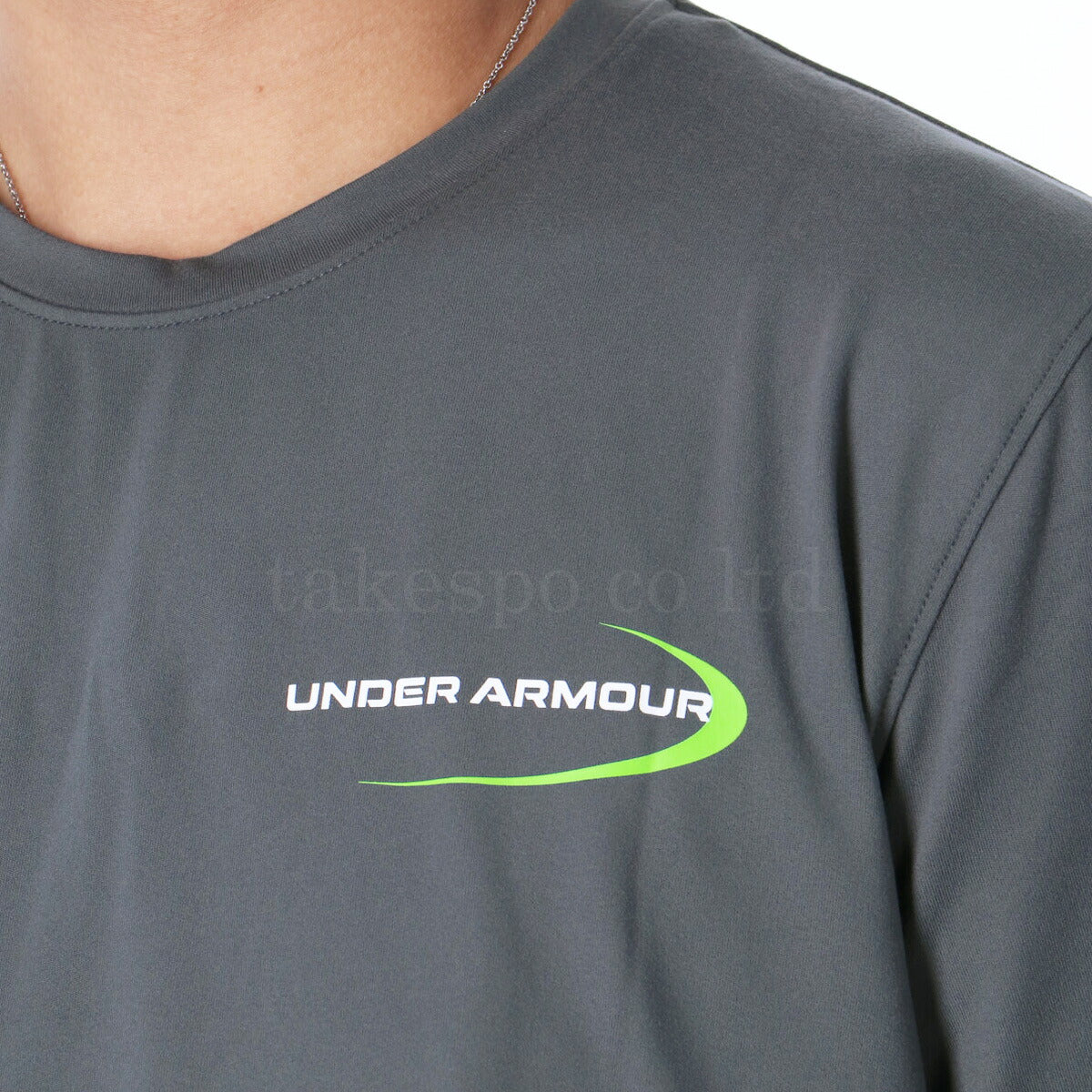 アンダーアーマー Tシャツ メンズ モチベート グラフィック グレー ホワイト 6001513