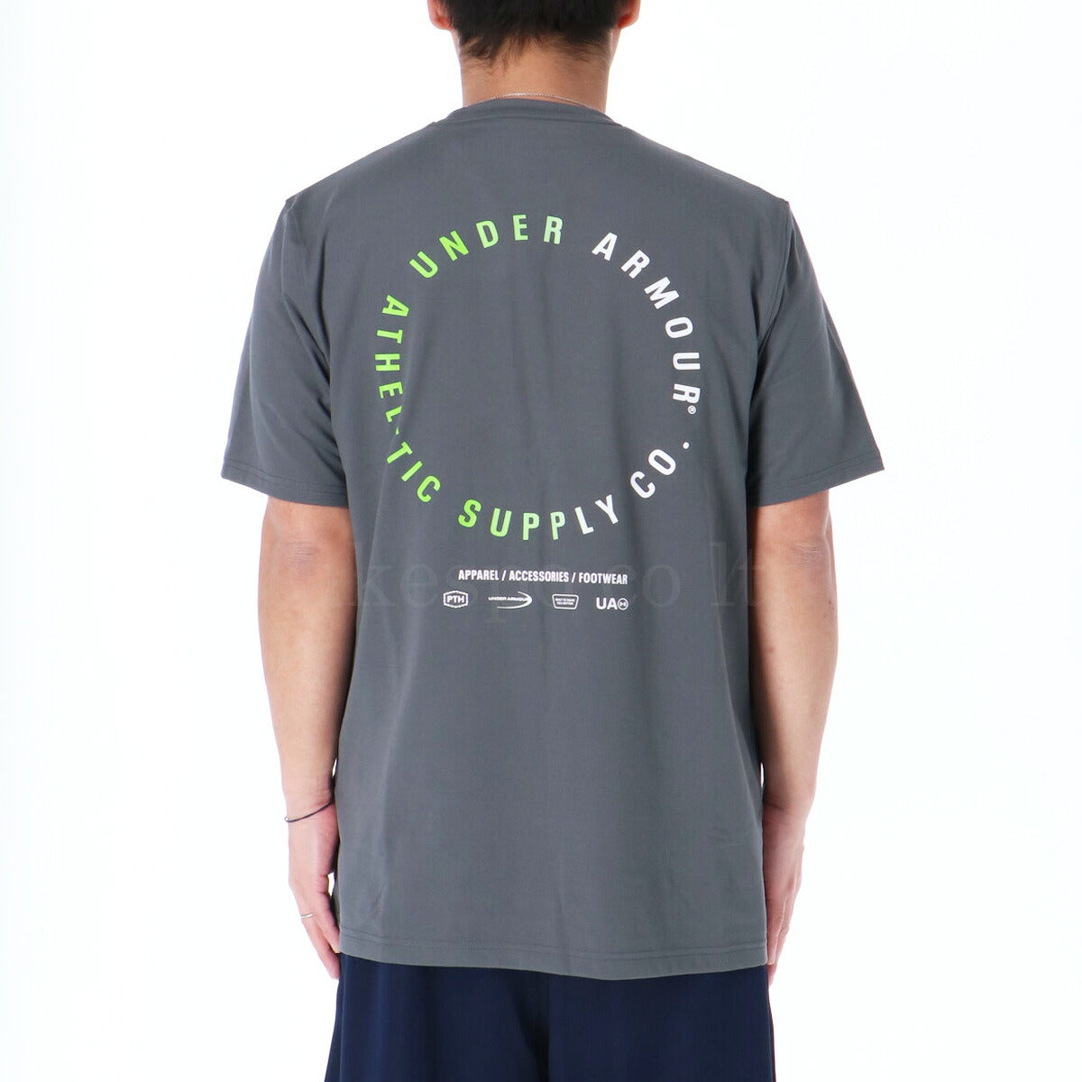 アンダーアーマー Tシャツ メンズ モチベート グラフィック グレー ホワイト 6001513