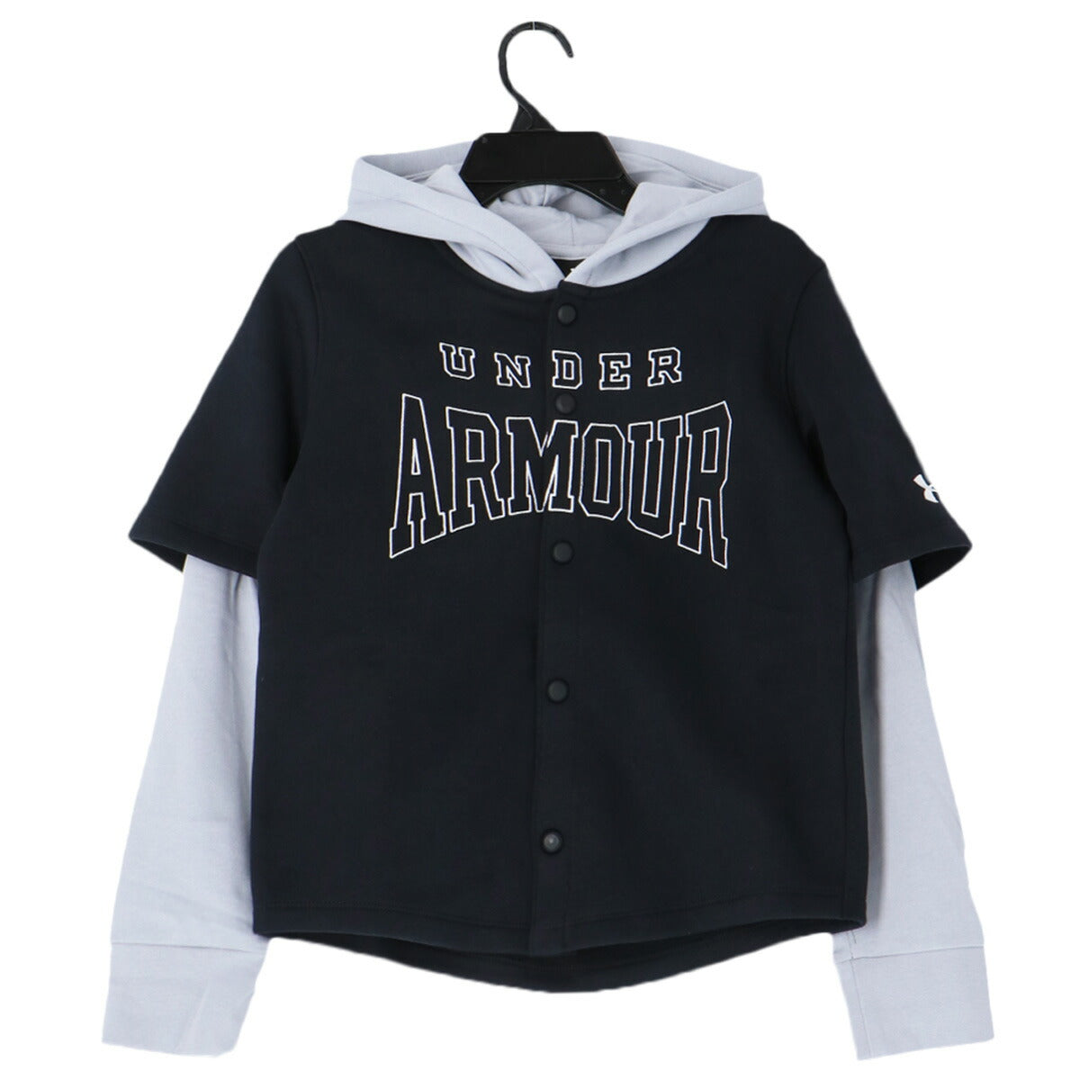 アンダーアーマー スウェットジャケット ジュニア ブラック ブルー 6003752