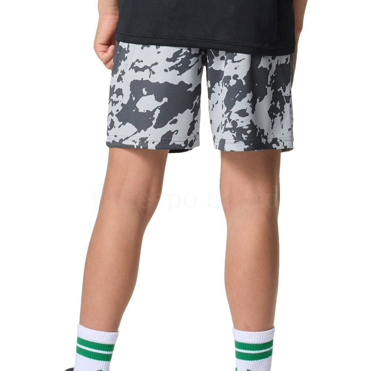 アンダーアーマー Tシャツ ハーフパンツ 上下 ジュニア UAスピード テック ホワイト グリーン 6005306