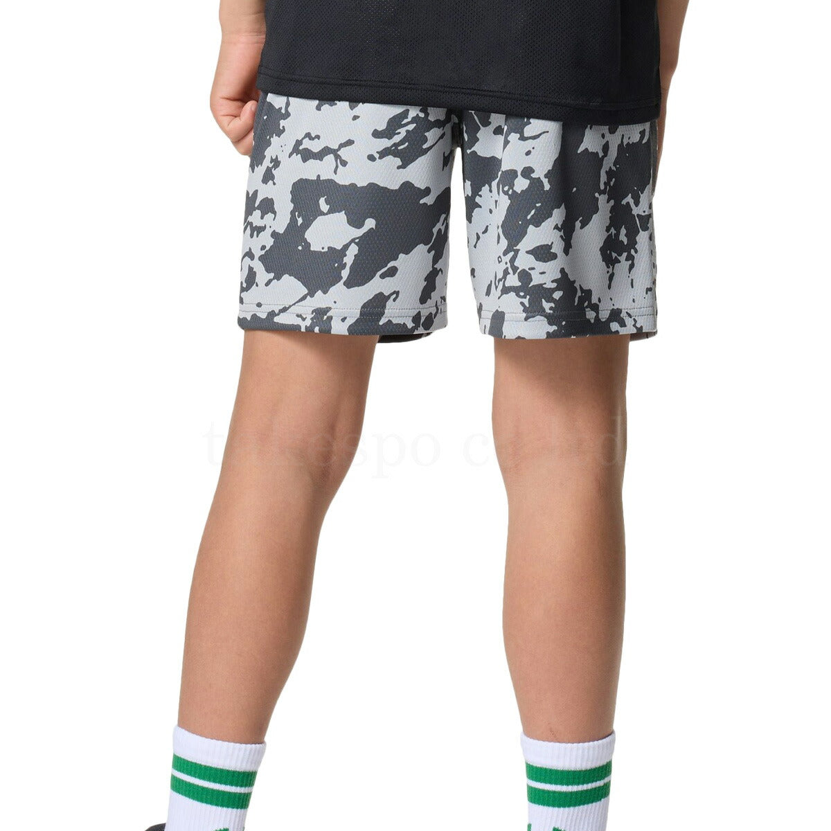 アンダーアーマー Tシャツ ハーフパンツ 上下 ジュニア UAスピード テック ホワイト グリーン 6005306